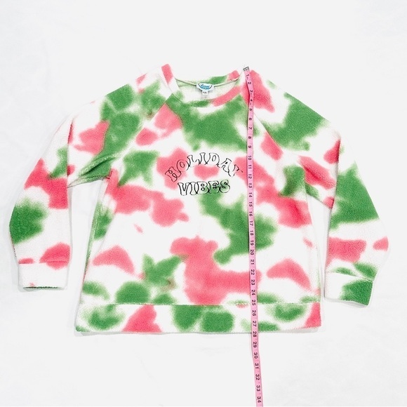 Rockin’ Around Holiday Vibes Fleece Sherpa Christmas Crewneck Sweatshirt - Picture 4 of 7